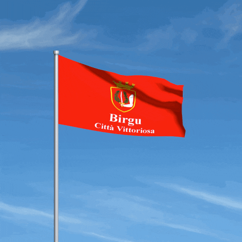 Malta Birgu Flag GIF