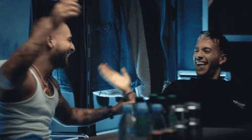 Maluma Hand Shakes With A Friend GIF