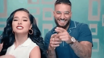 Maluma Sings With Becky G GIF