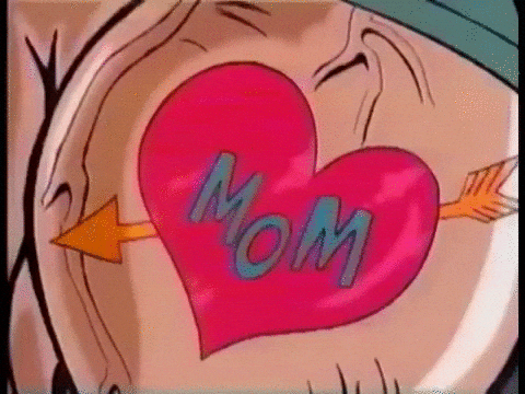 Mama Heart Tattoo Pumping Animation GIF