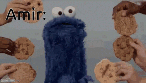 Mama May I Have Cookie Blue Puppet GIF