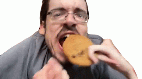 Mama May I Have Cookie Eating Hungrily GIF