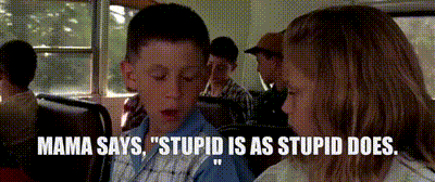 Mama Says Stupid Is As Stupid Does GIF