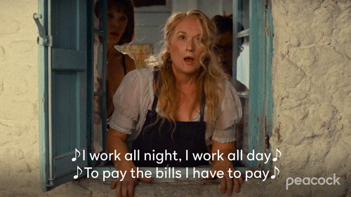 Mamma Mia Donna Sheridan Singing GIF