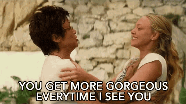 Mamma Mia Rosie Compliments Sophie GIF