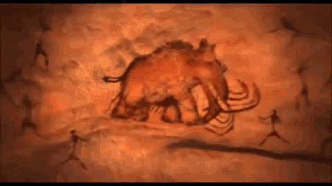 Mammoth Cave Painting with People