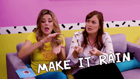 Mamrie Hart Making It Rain GIF