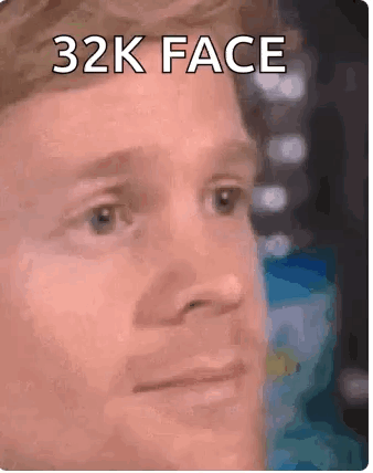 Man 32k Face