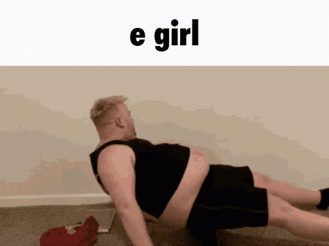 Man Acting Like An Egirl GIF
