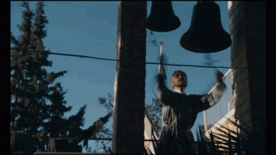 Man Aggressively Bell Ringing  GIF