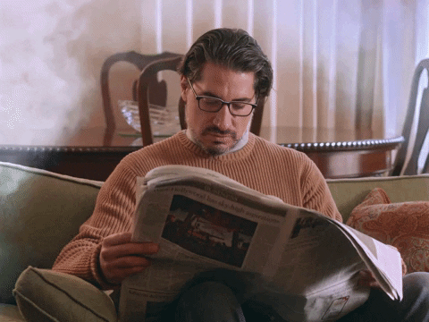Man Alarmed With Smelly Fire GIF