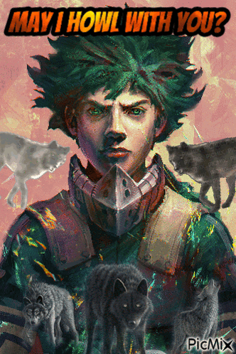 Man Among Wolves Asks May I Howl With You GIF