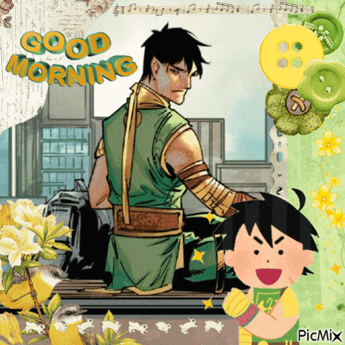 Man and Boy Good Morning