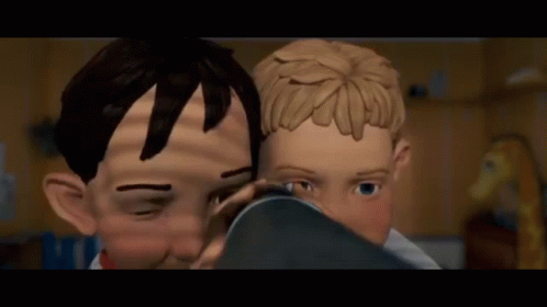 Man And Boy Looking At Each Other GIF