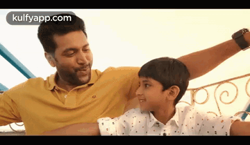 Man And Boy Smiling GIF