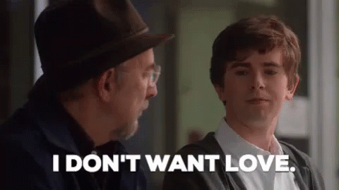 Man and Boy Talking Boy Says I Don't Want Love