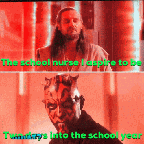 Man And Demon With School Nurse Aspiration GIF