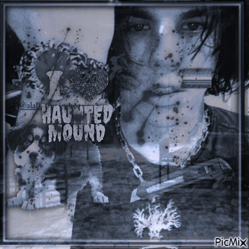 Man And Dog Haunted Mound GIF
