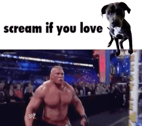 Man and Dog Scream If You Love