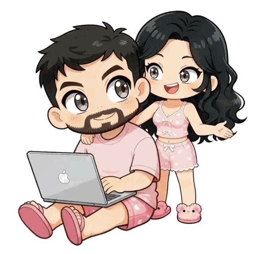 Man and Girl Sitting Together