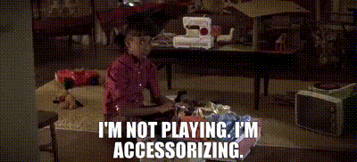 Man And Little Girl Sitting In Living Room Saying Yeah Why Don't You Go Accessorize GIF