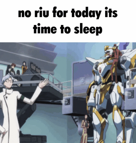 Man and Robot No Riu for Today Its Time to Sleep