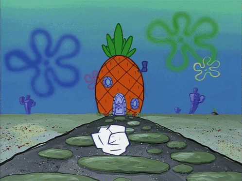 Man And SpongeBob In Boat With Nickelodeon Logo GIF