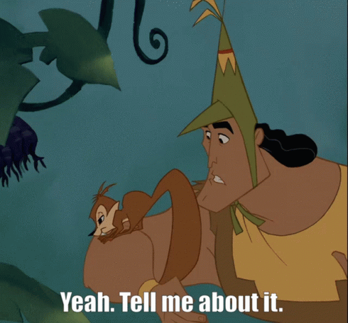 Man and Squirrel Saying Yeah Tell Me About It