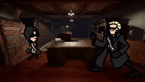 Man and Woman Actual Game Footage
