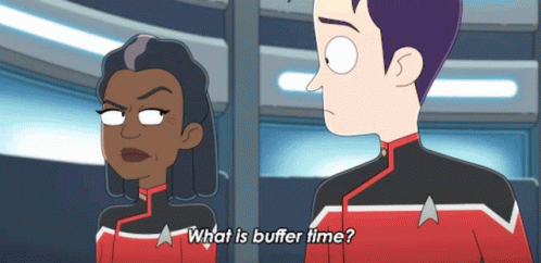 Man and Woman Asking What Is Buffer Time