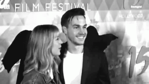 Man and Woman at Film Festival