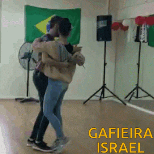 Man And Woman Dancing Gafeira Israel GIF