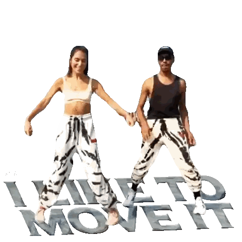 Man and Woman Dancing in Front of Take Sign
