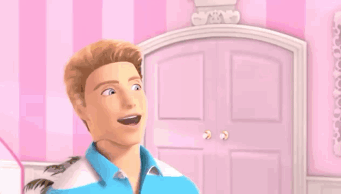 Man and Woman Dancing in Pink Room