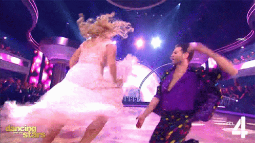 Man and Woman Dancing on Dancing with the Stars