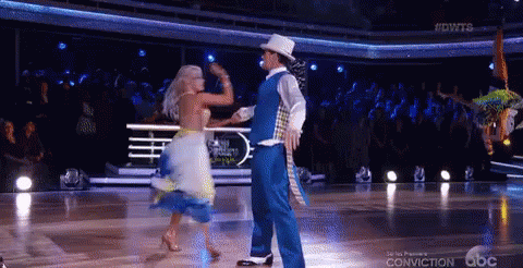 Man and Woman Dancing on Dancing with the Stars