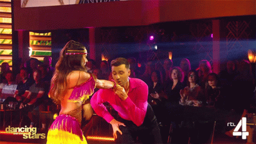 Man and Woman Dancing on Dancing with the Stars RTL 4