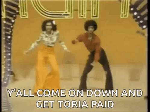 Man And Woman Dancing On Stage GIF