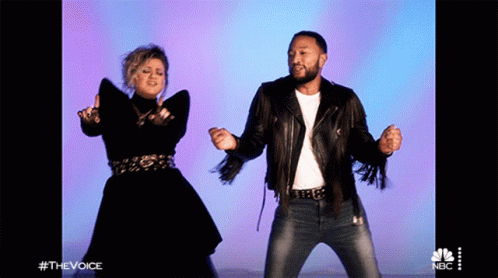 Man And Woman Dancing On The Voice GIF