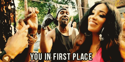 Man And Woman Dancing You In First Place GIF