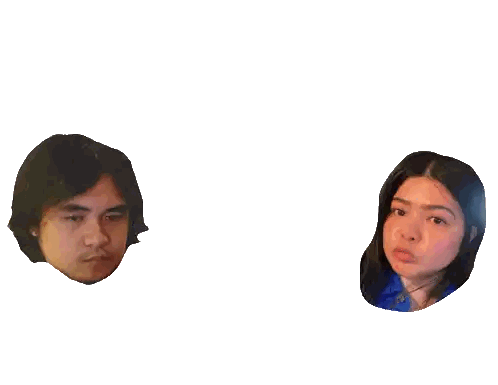 Man and Woman Faces Cut Out Paper