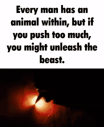 Man and Woman Fighting Beast Mode