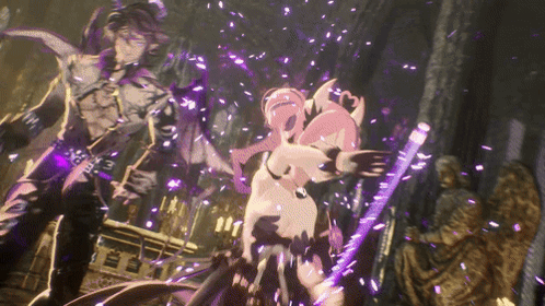 Man And Woman Fighting In Video Game GIF