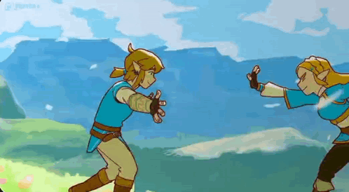 Man and Woman Fighting in Video Game