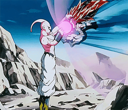 Man and Woman Fighting With Pink Light From Mouths