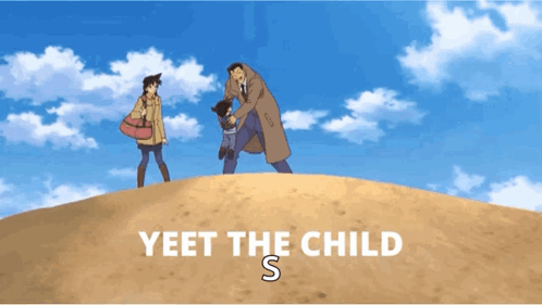 Man And Woman Holding Child Yeet The Child GIF
