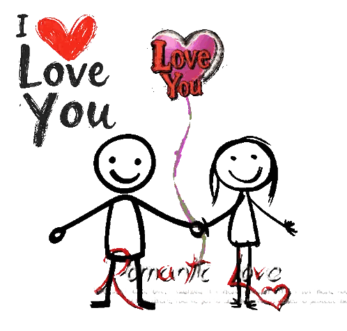 Man and Woman Holding Hands Saying I Love You