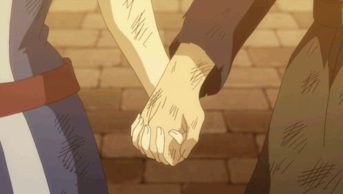 Man and Woman Holding Hands With Body Drawings