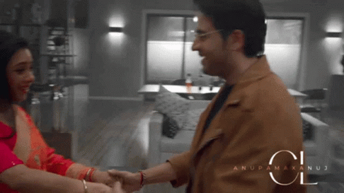 Man And Woman Holding Hands With CL GIF