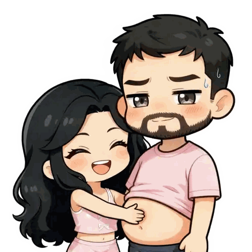 Man and Woman Hugging